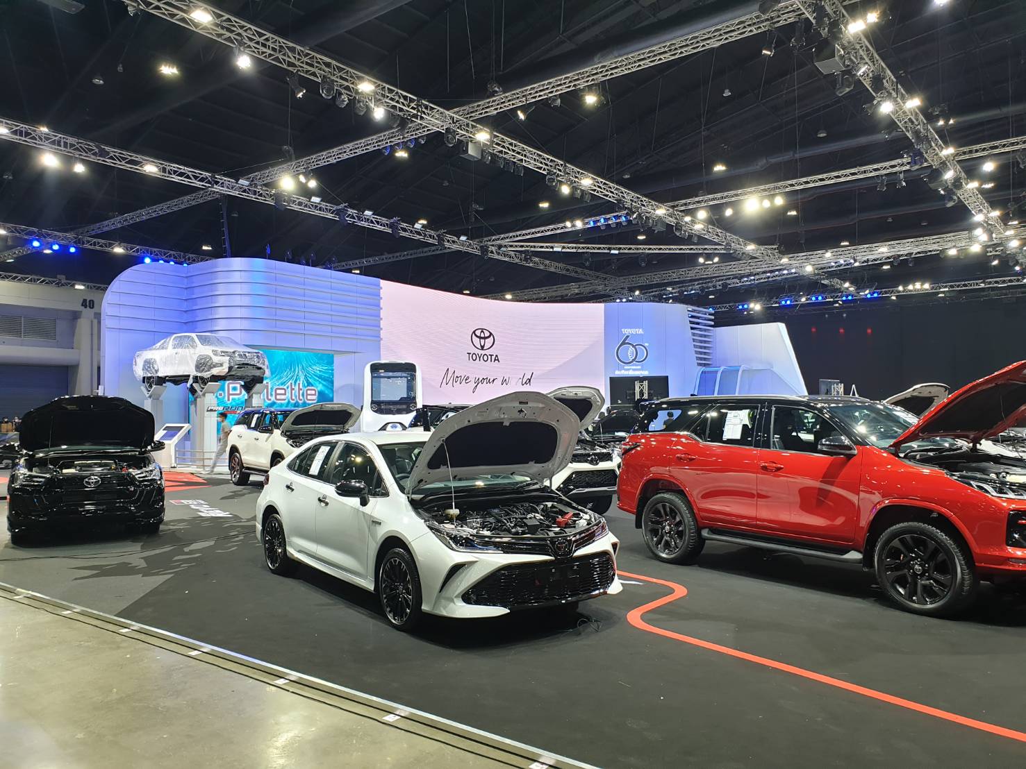 Motor show booth exhibition